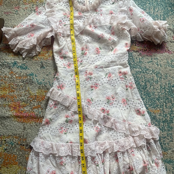 🩷 Needle & Thread Luxury Dress Desert Rose Lace mini - rose pink powder - Picture 12 of 15